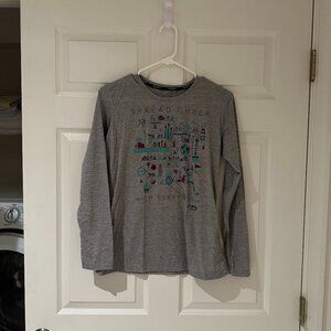 Brooks Running Holiday Shirt Womens Small Christmas